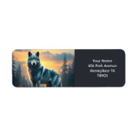 Fantasy Cute Wolf On Rock