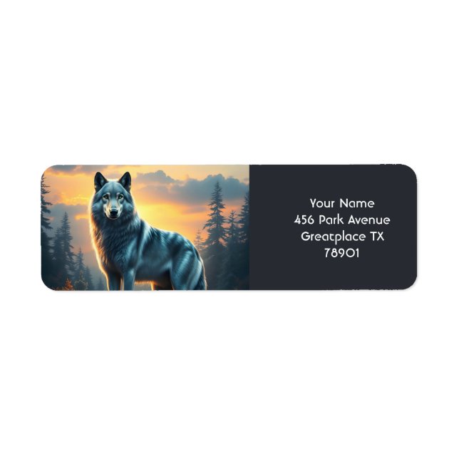Fantasy Cute Wolf On Rock (Front)