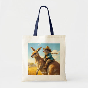 Fantasy Cute Wombat Kangaroo Koala Tote Bag