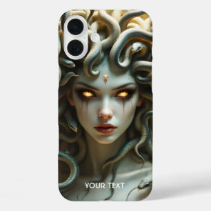 Fantasy Cute Yellow Eyes Snakes iPhone 16 Plus Case