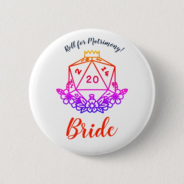 Fantasy/D&D Bachelorette Party Pin (Front)