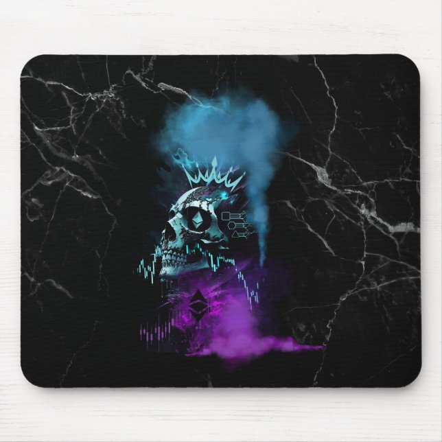 Fantasy Design | Cryptocurrency | Ethereum Marble  Mouse Pad (Front)
