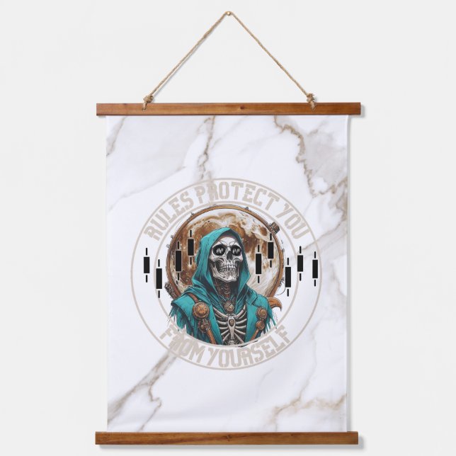 Fantasy Design Marble | Grim Reaper | Motivation Hanging Tapestry (Front)