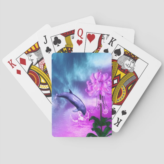 Fantasy Dolphin Playing Cards (Back)