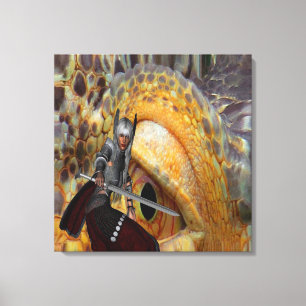 Fantasy Dragon Folk Tale Canvas Print