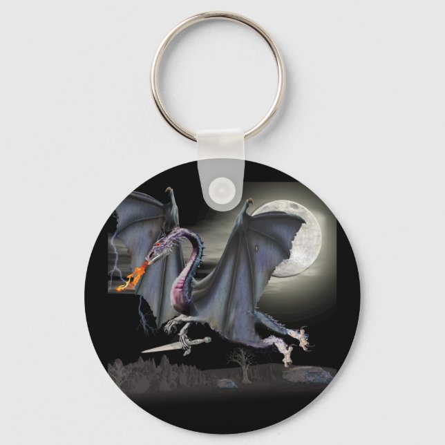 Fantasy dragon keychain (Front)