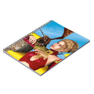 Fantasy Dragon Princess Digital Art Notebook
