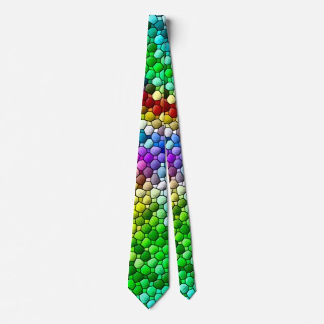 Fantasy Dragon Scales Satin Power Tie (Front)