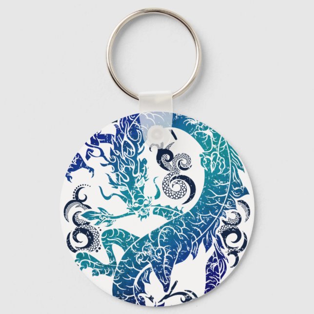 Fantasy Dragon Throne Keychain (Front)