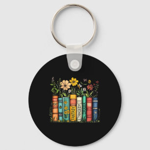 Fantasy Drama Tragedy Book Floral Subtle Anti-trum Keychain