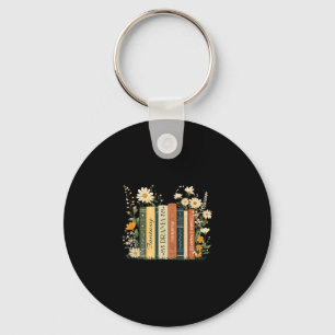 Fantasy Drama Tragedy Book Floral Subtle Anti-trum Keychain