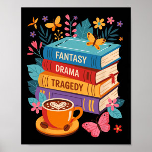 Fantasy Drama Tragedy Books Subtle Anti-trump Poster