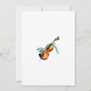 fantasy draw violin invitation