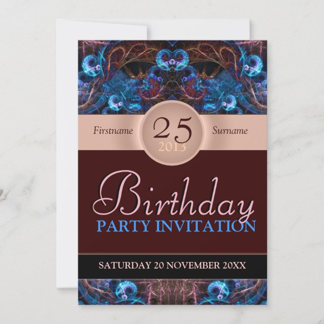 Fantasy Dreams Birthday Party Invitation (Front)