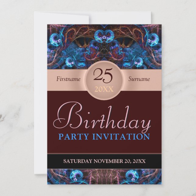 Fantasy Dreams Birthday Party Invitation (Front)
