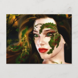 Fantasy Dryad of the Forest Postcard
