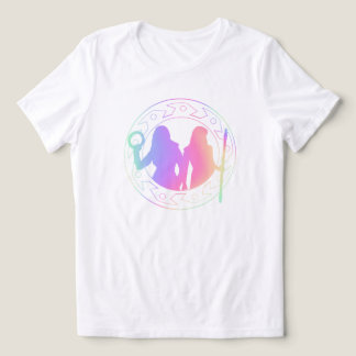 Fantasy Duo Silhouette T-Shirt – Mystical Pastel  Tri-Blend Shirt