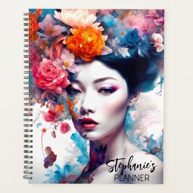 Fantasy Elegant Flower Girl Planner (Front)