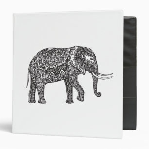 Fantasy Elephant Doodle Binder