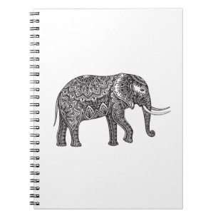 Fantasy Elephant Doodle Notebook