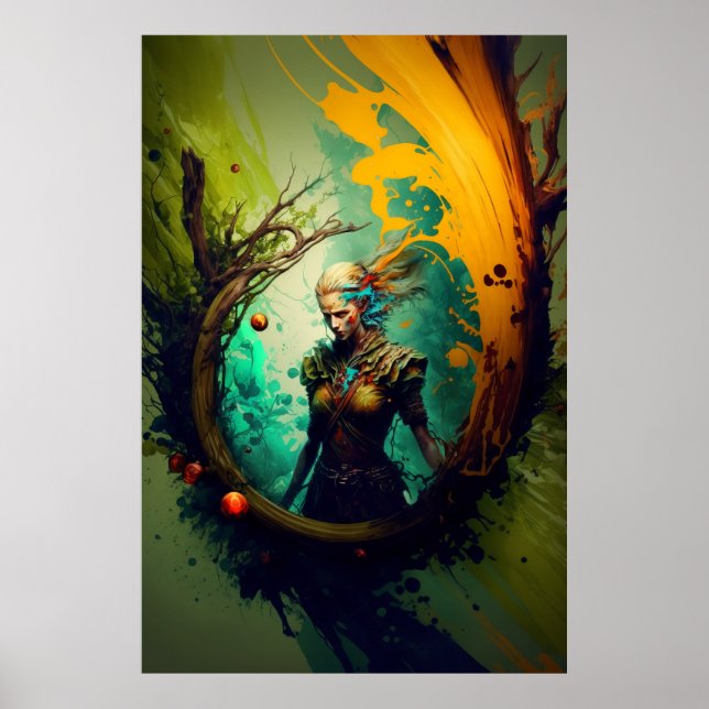 Fantasy Elf Artistic Roleplaying Poster (Front)