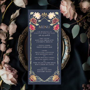 Fantasy Enchanted Floral Garden Wedding  Menu