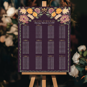 Fantasy Enchanted Garden Wedding Seating Chart