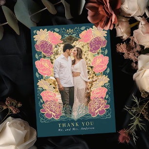Fantasy Enchanted Garden Wedding Thank You Card