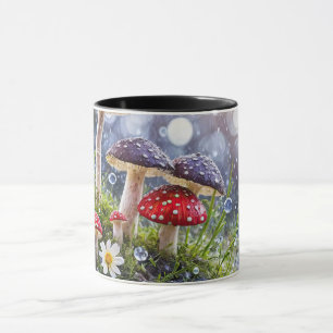Fantasy Enchanting Mushrooms Toadstool Colourful Mug