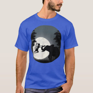 fantasy fairy elephant under the full moon light T-Shirt