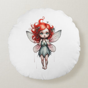 fantasy fairy round pillow