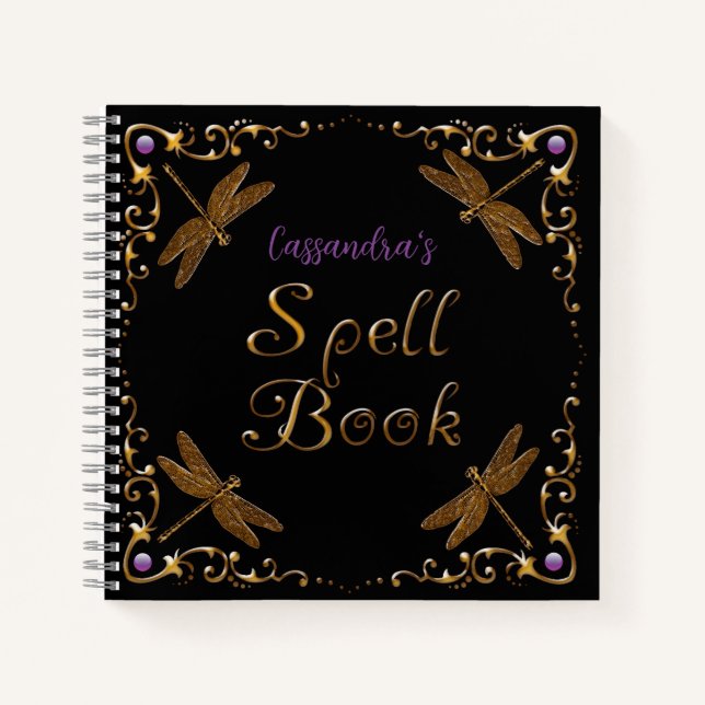Fantasy Fairy Tale Spell Book Personalized  (Front)