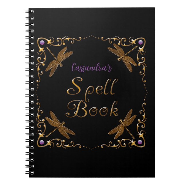 Fantasy Fairy Tale Spell Book Personalized  (Front)
