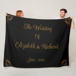 Fantasy Fairy Tale Wedding Fleece Blanket
