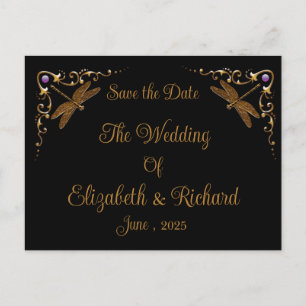 Fantasy Fairy Tale Wedding Save the Date Postcard