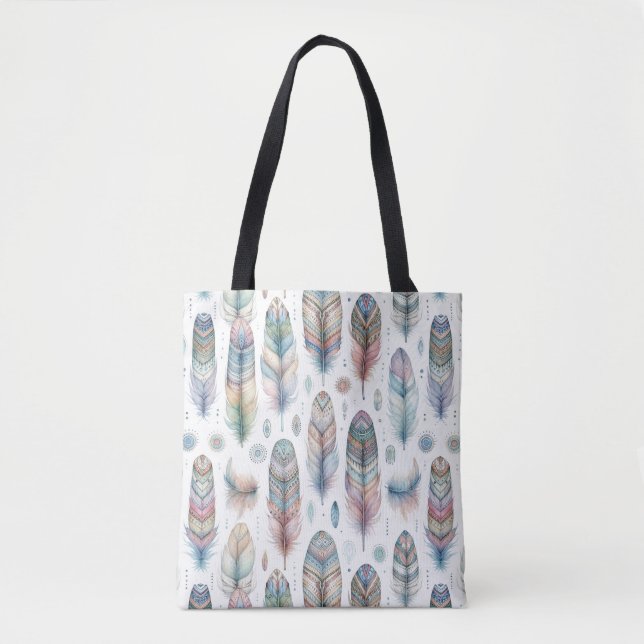 Fantasy Feather Tote Bag (Front)