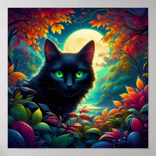 Fantasy Feline Artwork Poster (Devant)