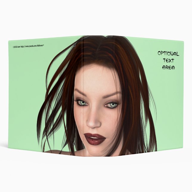 Fantasy Female binder 2-inch size (Background)