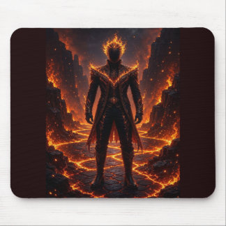 Fantasy Fire Infernal Guardian Mouse Pad