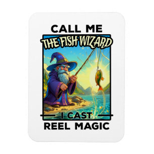 Fantasy Fishing Wizard - Reel Magic Magnet
