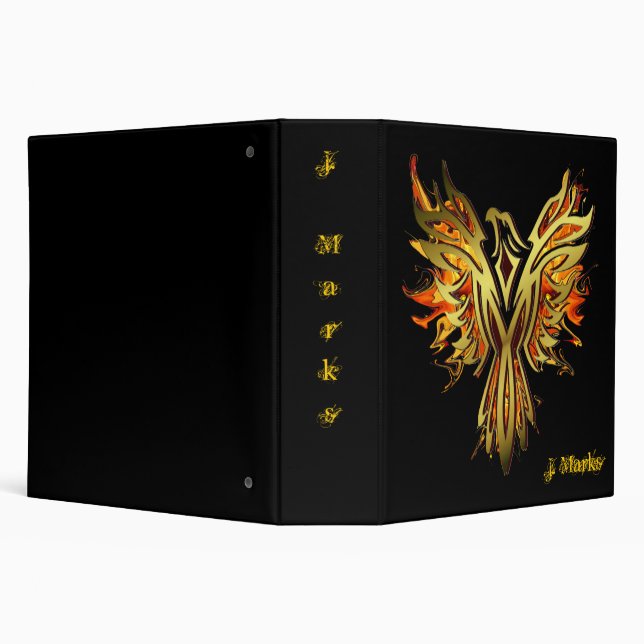 Fantasy Flaming Phoenix Binder (Background)