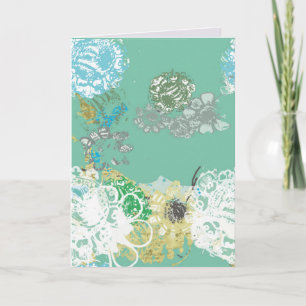 Fantasy Floral Hand-drawn Graphic Card