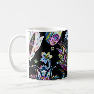 Fantasy Floral Paisley: Seamless Ornament Coffee Mug
