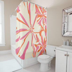 Fantasy Floral - Pink, Orange and Cream