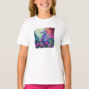 Fantasy floral seahorse T-Shirt