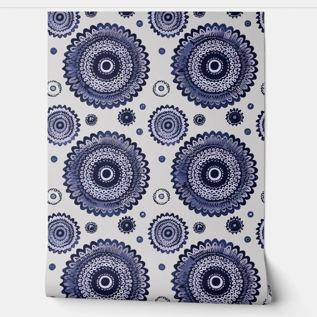 Fantasy floral wallpaper (Unrolling)