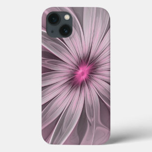 Fantasy Flower Abstract Plum Floral Fractal Art iPhone 13 Case