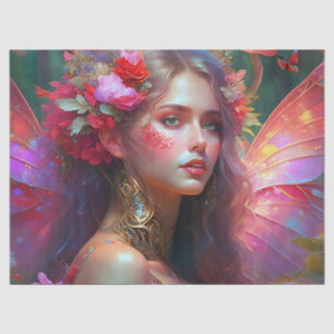 Fantasy Flower Garden Fairy Decoupage Tissue Paper