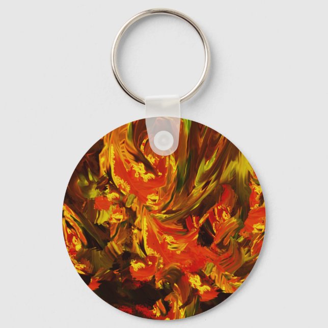 Fantasy Flowers Keychain (Front)