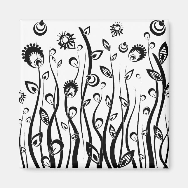 fantasy flowers magnet (Front)